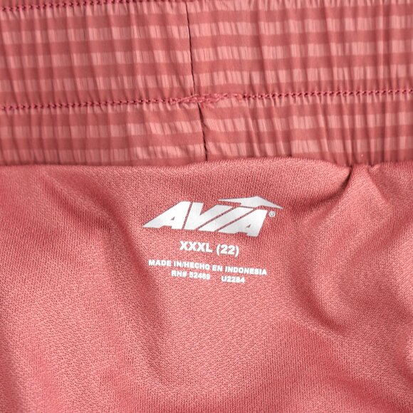 Women's Avia Hybrid Seersucker Hybrid Run Shorts XXXLARGE Smoky Rose NEW - Picture 9 of 9